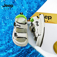 百亿补贴：Jeep 吉普 男童夏款包头凉鞋运动2024夏季新款软底防滑女童鞋儿童沙滩鞋