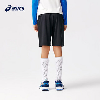 ASICS 亚瑟士 童装24年夏季男女儿童吸湿速干舒适凉感运动短袖T恤 黑色-短裤 140cm