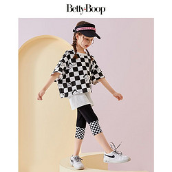 贝蒂女童棋盘格套装2022夏装新款洋气中大童儿童夏季休闲两件套潮