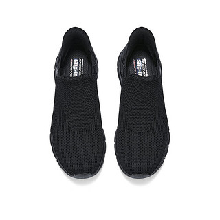 斯凯奇（Skechers）【闪穿鞋】slip ins系列春夏男鞋一脚蹬网面鞋健步鞋118306 全黑色/BBK 43