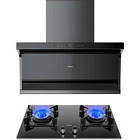 Midea 美的 新静吸系列 DC7+Q70 顶侧双吸式烟灶套装 天然气