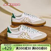 KAPPA卡帕男鞋复古德训鞋子男2024夏季新款厚底板鞋男轻便休闲运动鞋