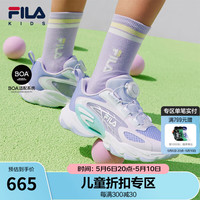 FILA斐乐儿童童鞋2024夏季新款中大童男女童BOA旋钮时尚复古跑鞋