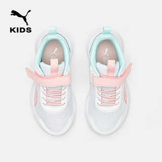 彪马儿童运动鞋跑步鞋 彪马白-浅粉色-蓝色 31 