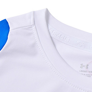 安德玛（Under Armour）童装儿童运动T恤透气亲肤吸湿排汗男女童运动短袖T恤 皇室蓝 170cm