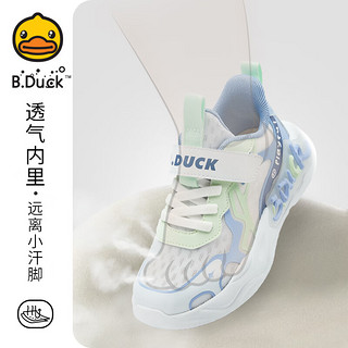 B.Duck小黄鸭童鞋儿童运动鞋男童网鞋夏季女孩透气跑步休闲鞋392729