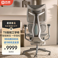 SIHOO 西昊 T6新一代智能人体工学椅 电脑椅办公椅子按摩老板椅 哈曼卡顿联名