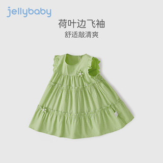 JELLYBABY 女童连衣裙夏季 绿色 110CM