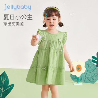 JELLYBABY 女童连衣裙夏季 绿色 110CM