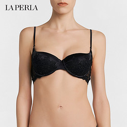 LA PERLA 内衣FLORAL GROOVE聚拢美背蕾丝刺绣文胸 B010黑色 70E