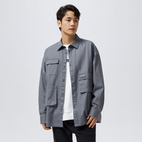 Semir 森马 季oversize工装风上衣长袖衬衫男