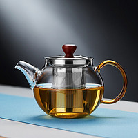 美斯尼 功夫茶壶玻璃泡茶壶小居家茶具加厚耐热玻璃泡茶器 功夫茶壶 500ml