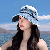上海故事 百搭防晒运动帽渔夫帽宽沿显瘦防紫外线太阳帽女