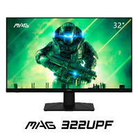 PLUS会员：MSI 微星 MAG 322UPF 32英寸 IPS Adaptive Sync 显示器（3840*2160、160Hz、125.7%sRGB、HDR400）