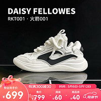 Daisy Fellowes 黛西法罗 火箭001小香风男女款耐磨面包鞋舒适休闲运动鞋 小香风白 43