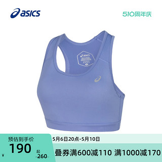 ASICS 亚瑟士 新款运动胸衣bra女套头圆领反光印花工字型跑步内衣