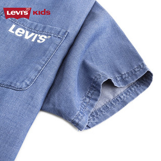 LEVI'S儿童童装衬衫LV2412003GS-001 湖灰蓝 130/64