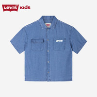 李维斯LEVI'S儿童童装衬衫LV2412003GS-001 湖灰蓝 160/76