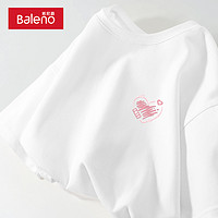 Baleno 班尼路 拍3件 班尼路纯棉短袖女t恤夏2024新款粉色爱心宽松气质独特上衣超好看