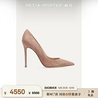 GIANVITO ROSSI 吉安维托·罗西 2021春季女绒面革高跟鞋NAP/NET-A-PORTER（36、巧克力色）