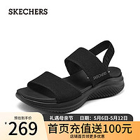 斯凯奇（Skechers）女子凉鞋119809 全黑色/BBK 40