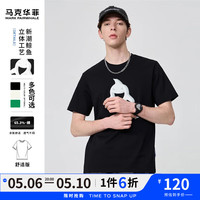 马克华菲【高阶印花】短袖T恤男2024春夏新款圆领潮酷印花休闲百搭时尚T恤
