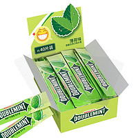 DOUBLEMINT 绿箭 口香糖条装40/100片清凉薄荷味清新口气 1盒 40片