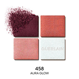 GUERLAIN 娇兰 鎏金四色眼影 #458极光玫瑰 6g