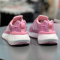 adidas 阿迪达斯 三叶草女鞋夏季新款运动鞋网面休闲鞋透气轻便减震跑步鞋 GW8177/粉色 35.5