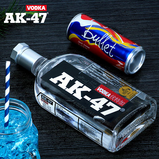 AK-47阿卡47伏特加洋酒高度烈酒酒吧酒水苹果青柠鸡尾酒基酒500ml   2瓶