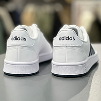 阿迪达斯 （adidas）休闲鞋男鞋夏季运动鞋小白鞋百搭低帮板鞋 FY8568白色蓝标 41
