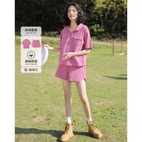 德玛纳 dme2024夏口袋装饰短袖POLO+短裤套装