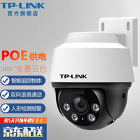普联 TP-LINK 室外防水监控摄像头 360度全景全彩夜视旋转球机 家用高清网络手机远程监控器智能跟踪 TL-IPC632P-A【POE供电 有线联网】 32G