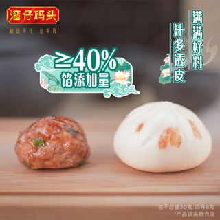 湾仔码头 发面小笼包猪肉包 300g*15只