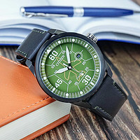 CITIZEN 西铁城 Avion 光动能绿色表盘男士手表 AW1735-03X