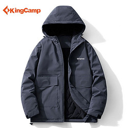 KingCamp 康爾健野 秋冬季棉衣外套男士新款連帽工裝加絨加厚保暖爸爸派克服