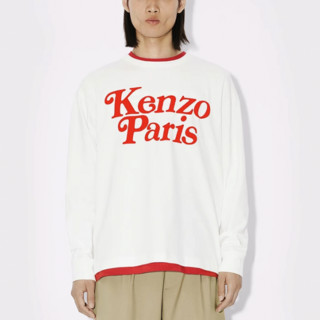 KENZO 凯卓 VERDY联名款 男士圆领长袖T恤 FE55TS1454SI 米白色 XXL