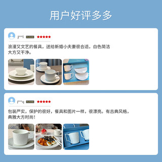 WEDGWOOD玮致活意大利浮雕四人食骨瓷餐具21件套餐碗餐盘汤盘