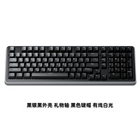 AJAZZ 黑爵 轻氪AC100 102键 有线机械键盘 黑色 礼物轴 白光