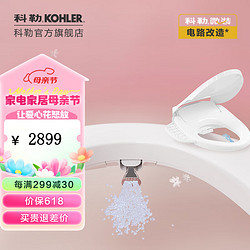 KOHLER 科勒 女王座前净柔泉智能马桶盖独立妇洗喷管自清洁双管双喷E550 E550盖板