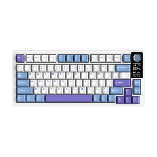 LT75 80键 三模机械键盘 海盐 银玉轴 RGB
