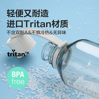 乐扣乐扣（LOCK&LOCK）户外运动水杯Tritan男女塑料杯子600ML巧克力色ABF689KKI