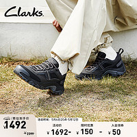 Clarks 其乐 城市户外系列男鞋潮流撞色全地形鞋低帮时尚户外休闲鞋 黑色 261736757 42