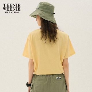 Teenie Weenie【UPF50+】小熊防晒帽女双栖彩壳女装2024年夏新款防紫外线渔夫帽  FRE