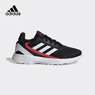 adidas 阿迪达斯 男女中童鞋轻便缓震网面跑步鞋透气运动鞋EH2542 EH2543