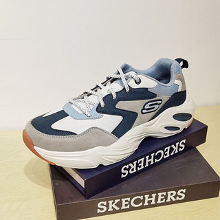 百亿补贴：SKECHERS 斯凯奇 老爹鞋春夏经典百搭舒适男鞋熊猫鞋运动休闲鞋运动鞋237236