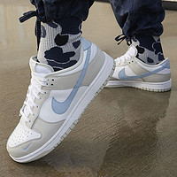 百亿补贴：NIKE 耐克 夏季女鞋Dunk Low白灰蓝低帮运动鞋休闲鞋板鞋HF0023-100