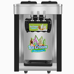 NGNLW 冰淇淋機商用雪糕機全自動大小型三色甜筒機奶茶店軟冰激凌機   L20AN