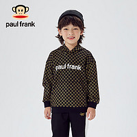 大嘴猴（PAUL FRANK）童装儿童连帽卫衣休闲男童春秋上衣洋气女孩 黑色 140cm 