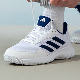 adidas 阿迪达斯 网球鞋男女儿童运动鞋学生羽毛球鞋ID2470 白蓝 39
